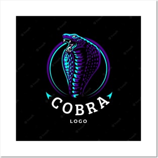 Black cobra vector design of T-shirt Posters and Art